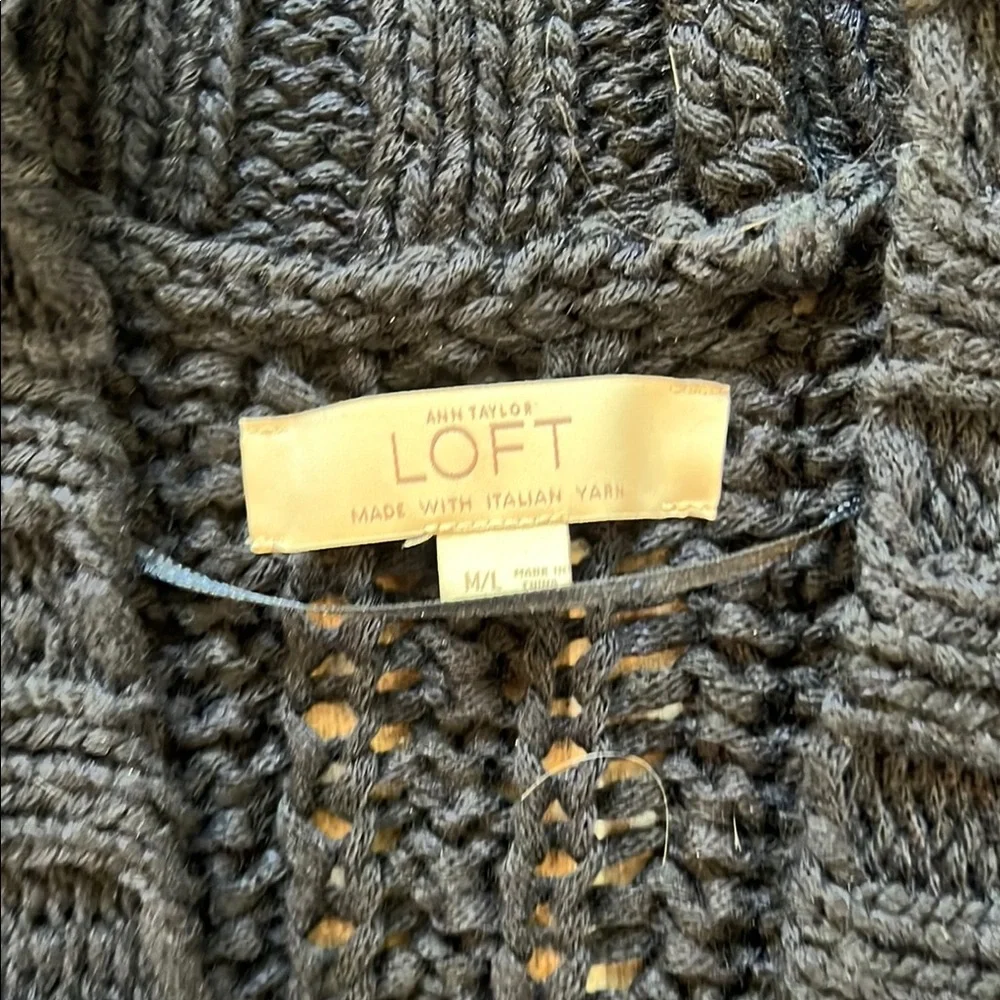Women's Navy Knit Sweater - Picture 3 of 5